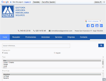 Tablet Screenshot of minerinmobiliaria.com